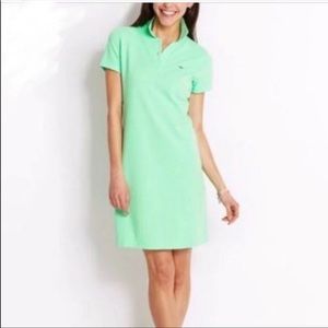 Vineyard Vines lime green polo collar dress medium
